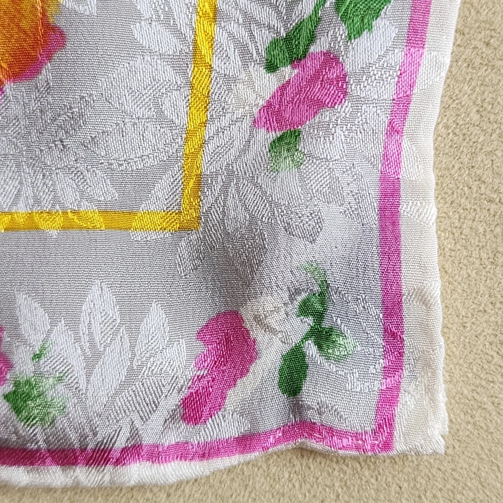 Albert Nipon Rectangular Silk Scarf